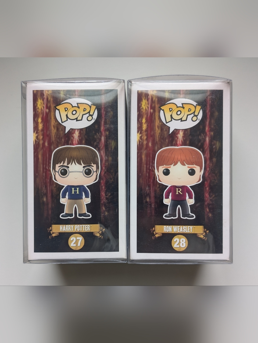 Funko Pop! Harry Potter #27 & Ron Weasley #28 Duo Vinyl Figures - Picture 5 of 6
